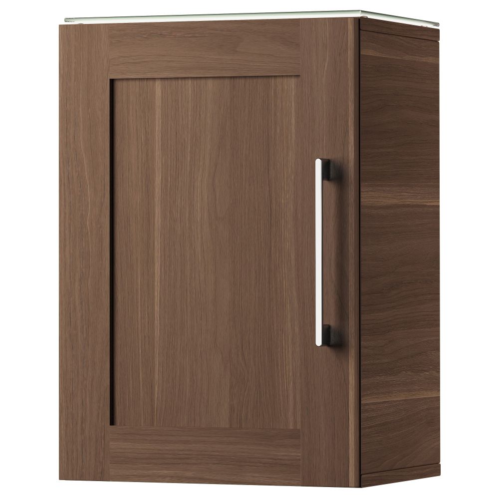 Навесной шкаф с 1 дверцей ГОДМОРГОН, под грецкий орех (40x32x58 см) - фото 1