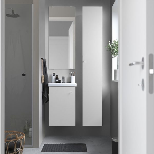 IKEA в интерьере ванной - схема-чертеж с размерами