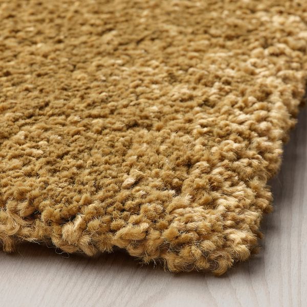 Ковер, короткий ворс, темный золотисто-коричневый 80x150 см IKEA STOENSE СТОЭНСЕ 504.821.38 - фото 2