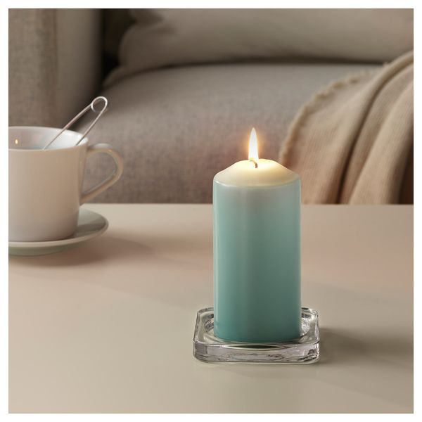 Неароматическая свеча формовая ДАГЛИГЕН, светло-зеленый (14 см) - схема-чертеж с размерами