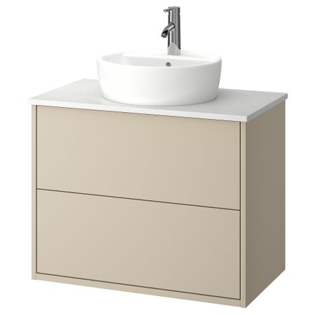 Шкаф с ящиками, раковина, смеситель IKEA HAVBÄCK, TÖRNVIKEN ТОРНВИКЕН 895.214.07