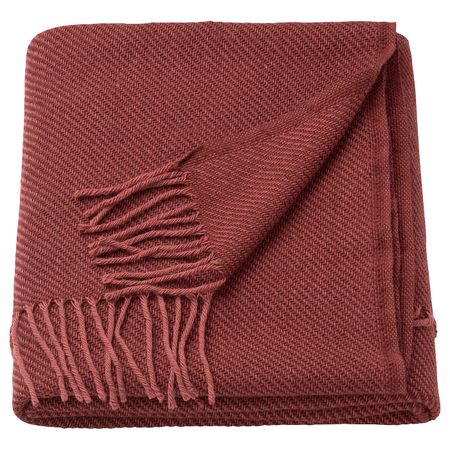 Плед, темно-красный 150x200 см IKEA GULKLINT ГУЛЬКЛИНТ 404.998.27