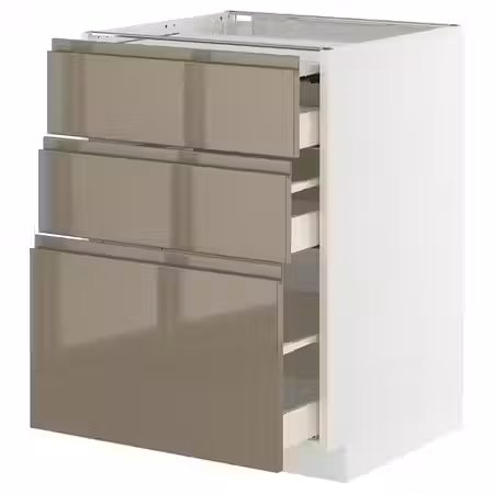 METOD / MAXIMERA Напольный шкаф с выдвиж панелью/3ящ