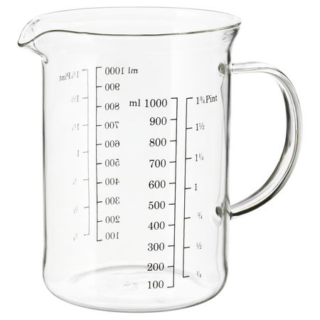 VARDAGEN Мерный кувшин - стекло 1.0 л