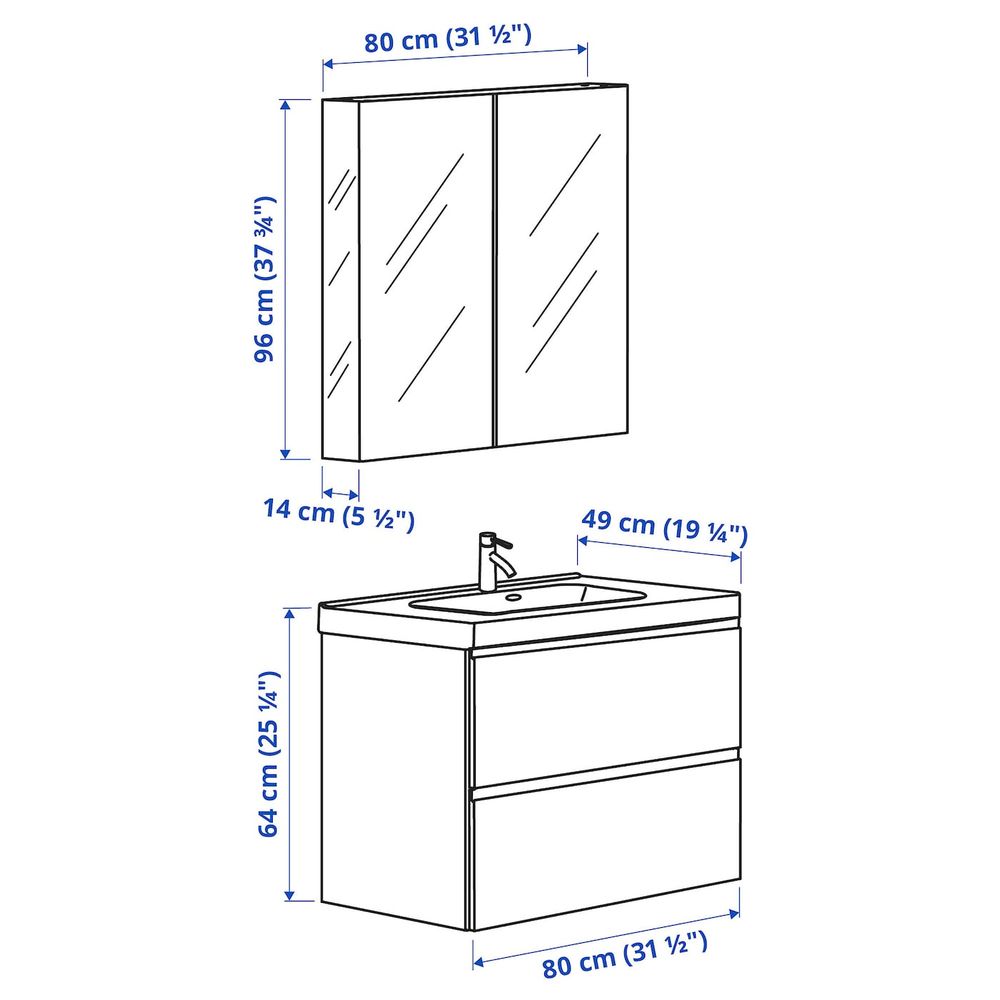 IKEA в интерьере ванной