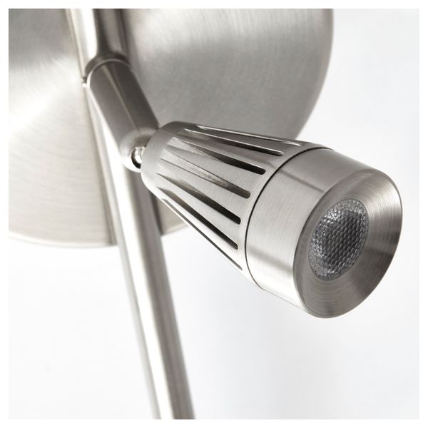 Потолочная шина с 3 светодиодами РИМДЕН, никелированный - схема-чертеж с размерами