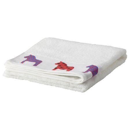 Полотенце ХОРНЕН, белый, лошадь разные цвета (50x100 см)