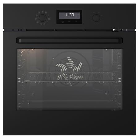 Духовка с горячим обдувом, черный IKEA EFTERSMAK ЭФТЕРСМАК 704.117.29