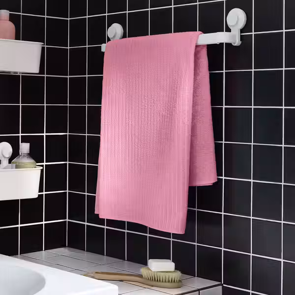 VÅGSJÖN Простыня банная - розовый 100x150 см - схема-чертеж с размерами