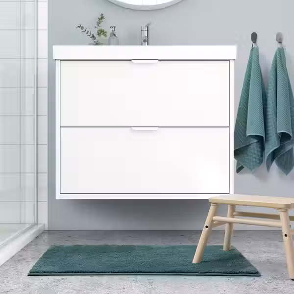 IKEA в интерьере ванной - схема-чертеж с размерами