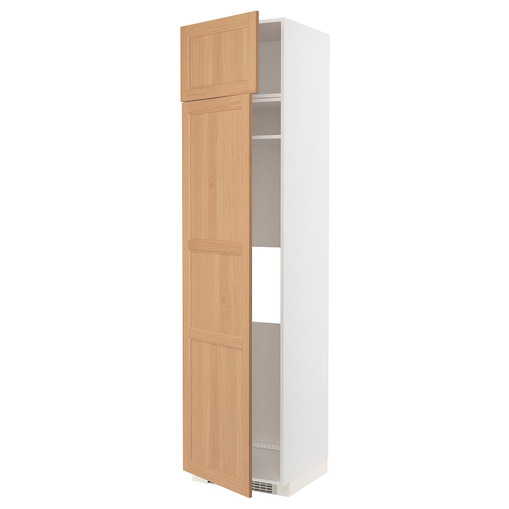 Высокий шкаф для холодильник, морозильник, 2 дверцы, 60x60x240 cm IKEA METOD МЕТОД 294.389.20 - фото 1