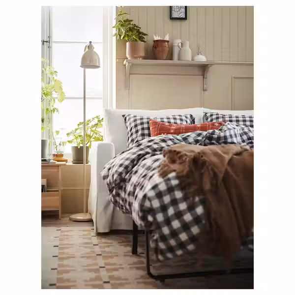 EKTANDVINGE ЭКТАНДВИНГЕ Пододеяльник и 2 наволочки - схема-чертеж с размерами