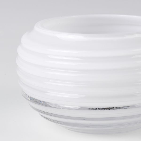 Подсвечник для греющей свечи, стекло белый 5 см IKEA INBJUDEN ИНБЬЮДЕН 304.913.13 - фото 2