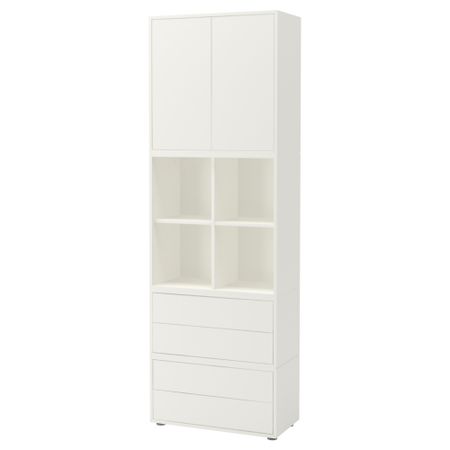 Комбинация шкафов с ножками, белый, 70x35x212 см IKEA EKET ЭКЕТ 492.865.67