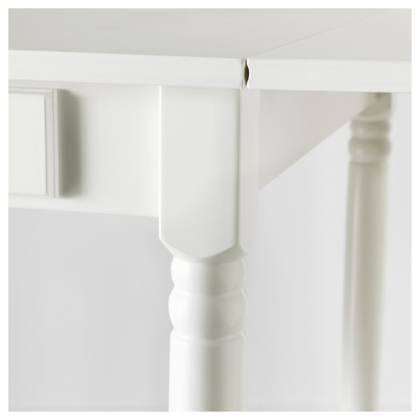 Стол c откидными полами ИНГАТОРП, белый (59/88/117x78 см) - фото 5