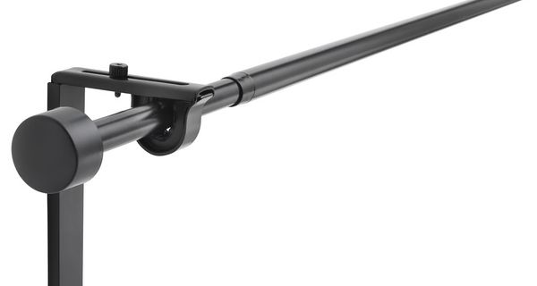 RÄCKA Гардинный карниз/комбинация - чёрный 120-210 см