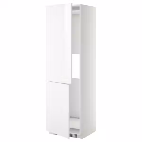 METOD Выс шкаф д/холодильн или морозильн - белый/Ringhult белый 60x60x200 см - фото 1