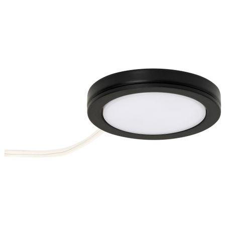 Софит светодиодный ОМЛОПП, черный (6.8 см)