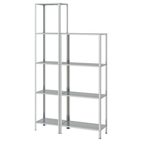 Стеллаж для дома, сада 100x27x140-183 см IKEA HYLLIS ХИЛЛИС 994.015.60 - фото 1
