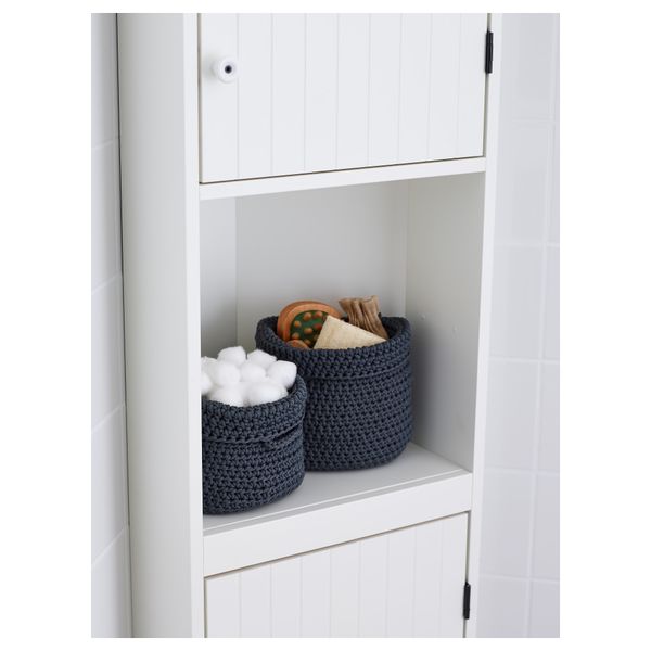 Набор корзин, 2 штуки НОРДРЭНА, серый - схема-чертеж с размерами