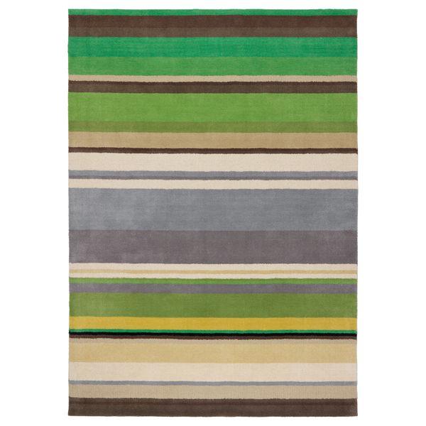 Ковер, короткий ворс СТОКГОЛЬМ, зеленый ручная работа зеленый (170x240 см) - фото 1