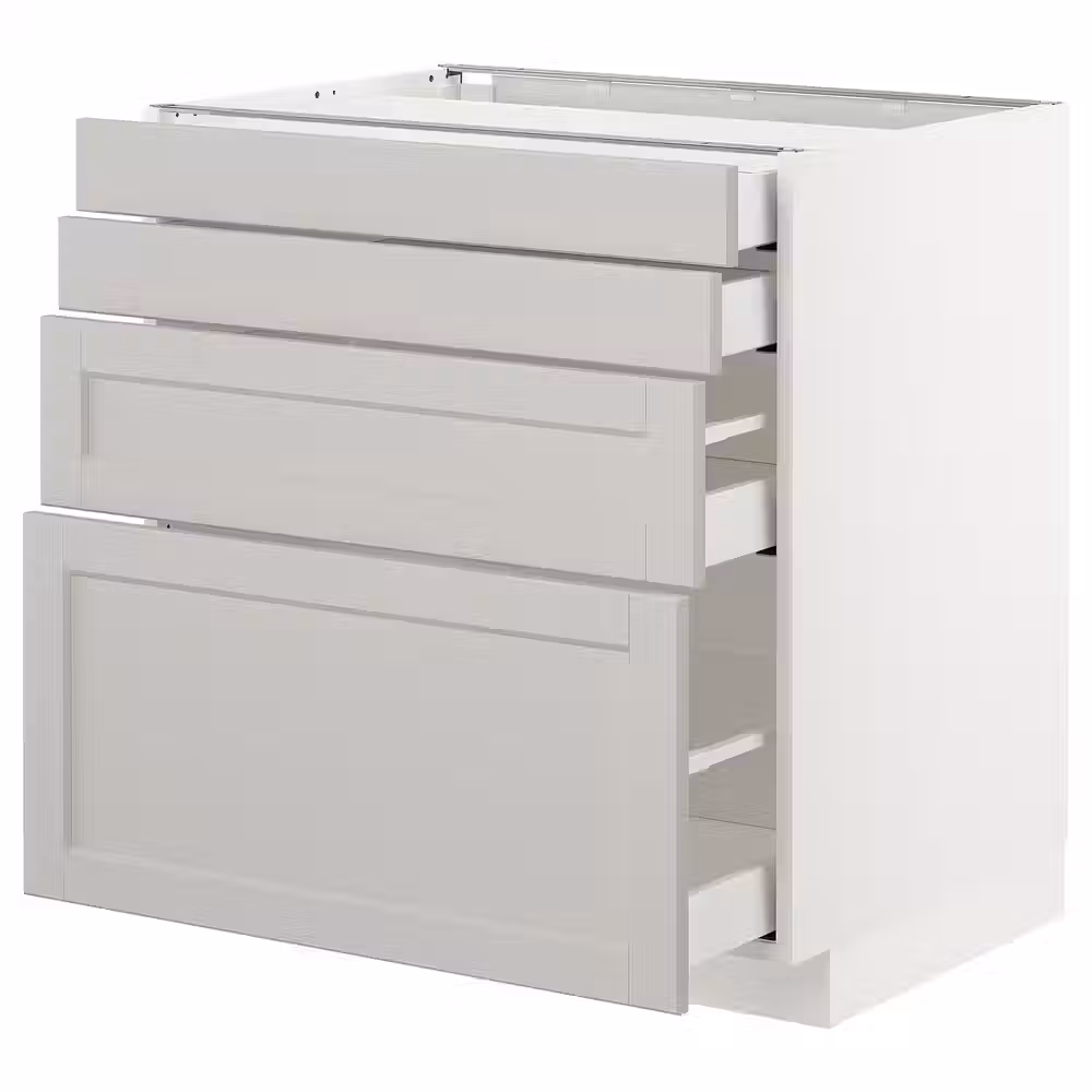 METOD / MAXIMERA Напольн шкаф 4 фронт панели/4 ящика - фото 1