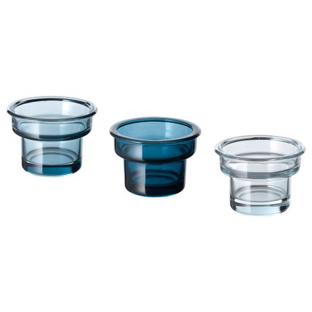 Подсвечник для греющей свечи СОММАР 2019, синий (5 см)