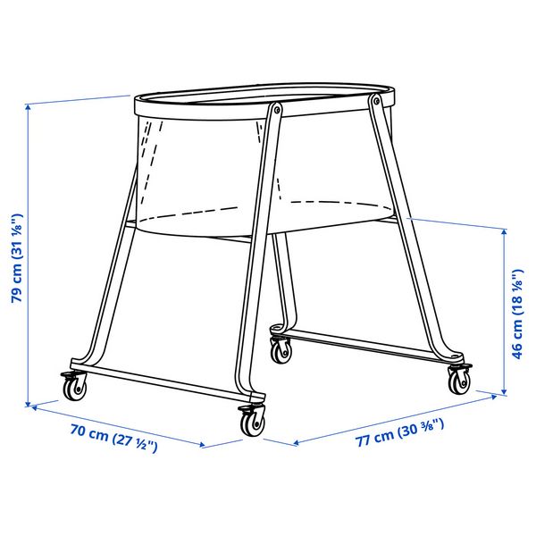ÄLSKVÄRD Колыбель с матрасом - береза 40x73 см - фото 7