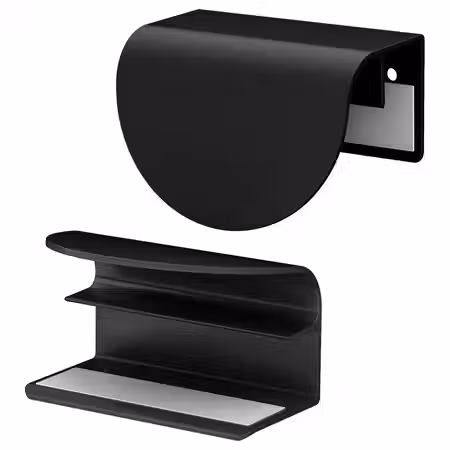 LATMASK Ручка-зажим - чёрный 60 мм 2 шт