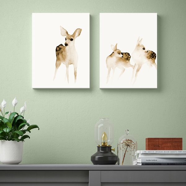 Картина, 30x40 см, Детеныши животных IKEA PJÄTTERYD ПЬЕТТЕРИД 905.180.79 - схема-чертеж с размерами