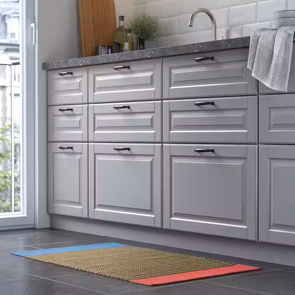 BÄRTRÅD Ковер, безворсовый - разноцветный/орнамент «полоска» 60x90 см - фото 2