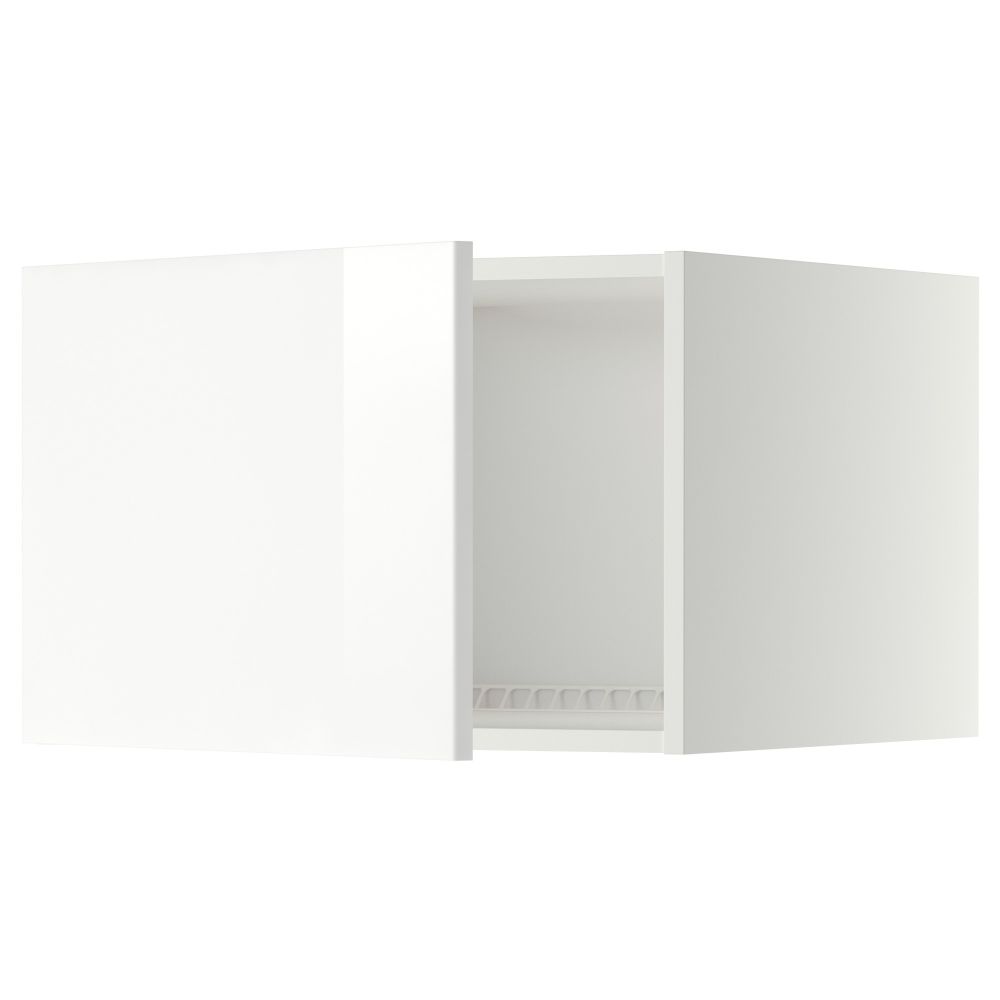 Верхний шкаф на холодильник, морозильник МЕТОД, белый, Рингульт белый - схема-чертеж с размерами