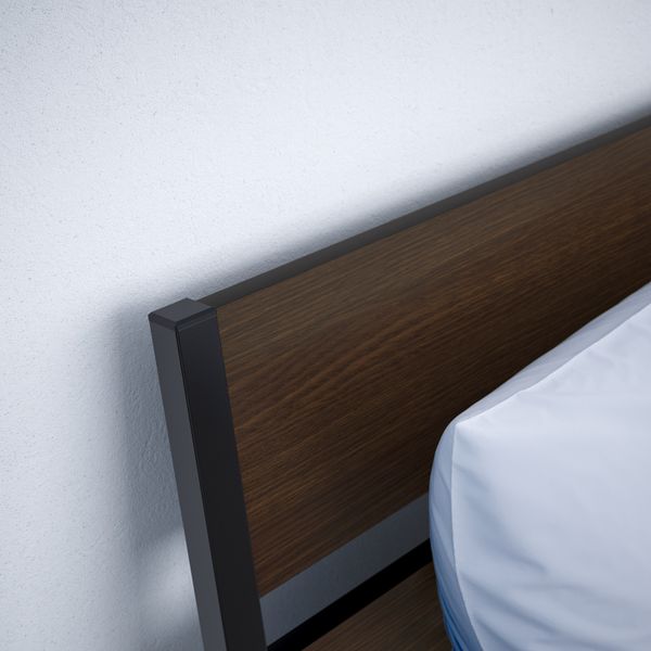 Каркас кровати, темно-коричневый/черный 160x200 см IKEA TRYSIL ТРИСИЛ 692.111.56 - фото 4