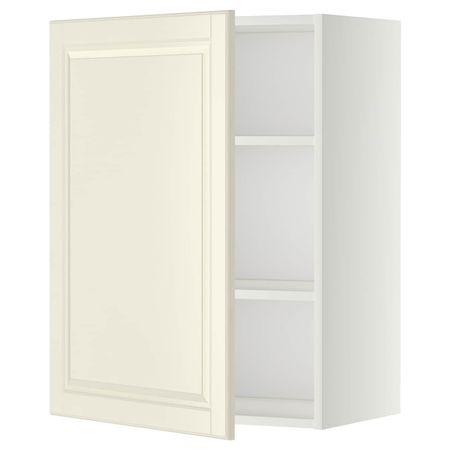 Шкаф навесной с полкой, белый/Будбин белый с оттенком 60x80 см IKEA METOD МЕТОД 592.269.74