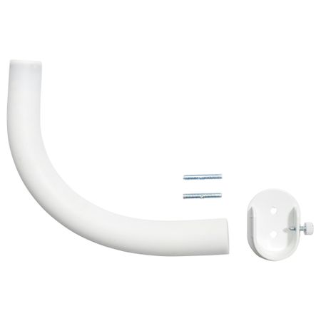 Угловое соединение гардинного карниза ХУГАД, белый