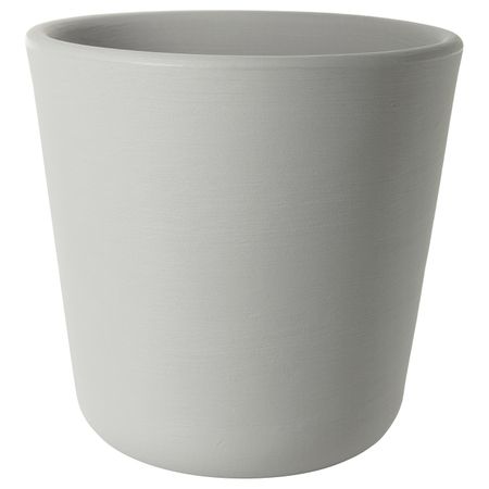 Кашпо, для/дома/улицы, серый 30 см IKEA ОСТЛИГ 704.522.58