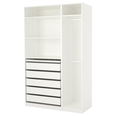 PAX Гардероб - белый 150x58x236 см