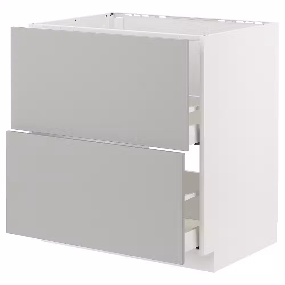 METOD / MAXIMERA Напольный шкаф п/мойку+2фасада/2 ящ - фото 1