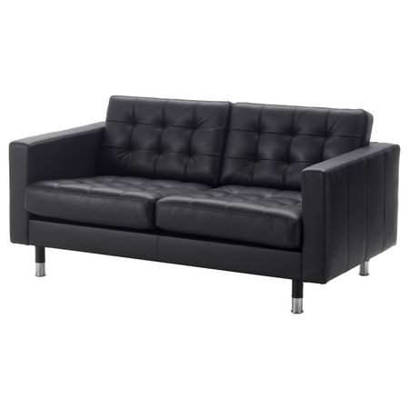 Диван 2-местный, Гранн/Бумстад черный-металл IKEA LANDSKRONA ЛАНДСКРУНА 892.488.99
