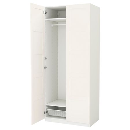 Гардероб, белый/Бергсбу белый 100x60x236 см IKEA PAX ПАКС 892.488.23
