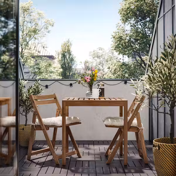 NÄMMARÖ Садовый стол+2 складных стула - фото 2