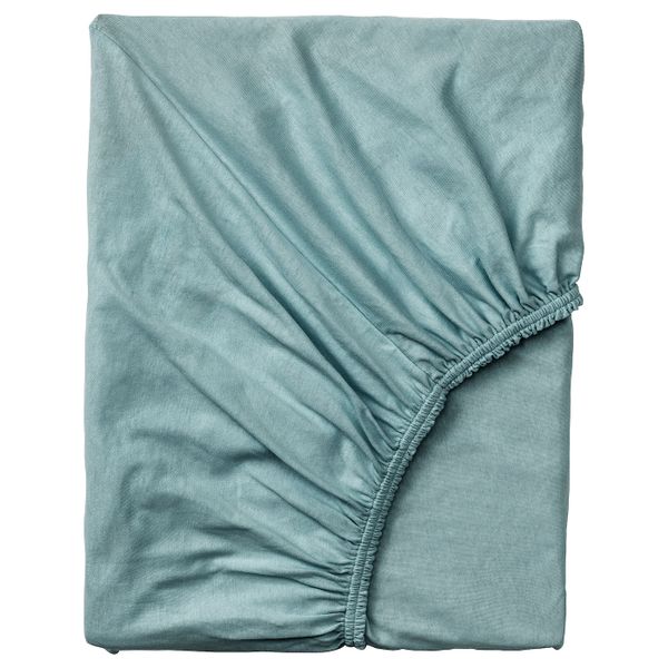 Натяжная простыня для кушетки, голубой 80x200 см IKEA VÅRVIAL ВОРВИАЛ 105.013.46 - фото 1
