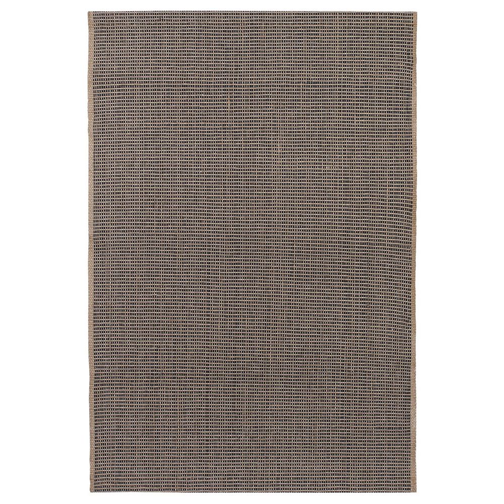 Ковер безворсовый, черный-естественный 60x90 см IKEA LISBJERG ЛИЗБЬЕРГ 004.243.58 - фото 1