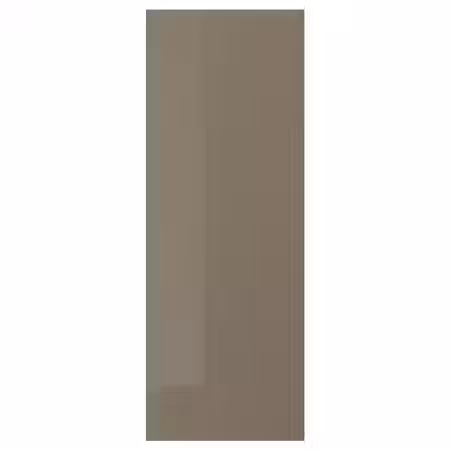 VOXTORP Накладная панель - глянцевый темный серо-коричневый 39x106 см