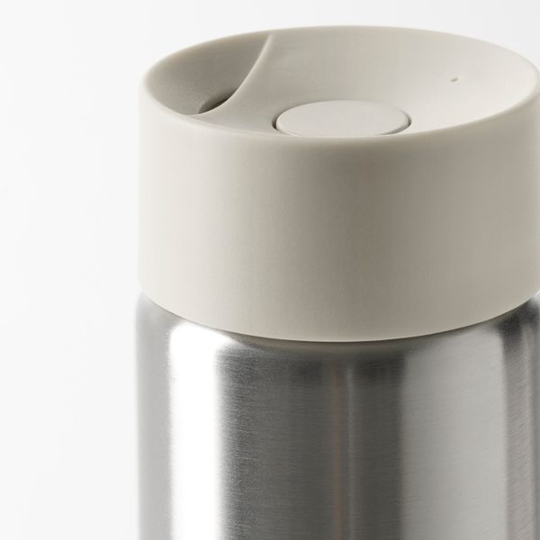 Термокружка, нержавеющая сталь/бежевый 0.4 л IKEA UNDERSÖKA УНДЕРСОКА 705.008.29 - фото 2