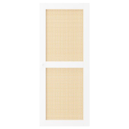 HÖGADAL Дверь - белый/плетеный бамбук 40x97 см