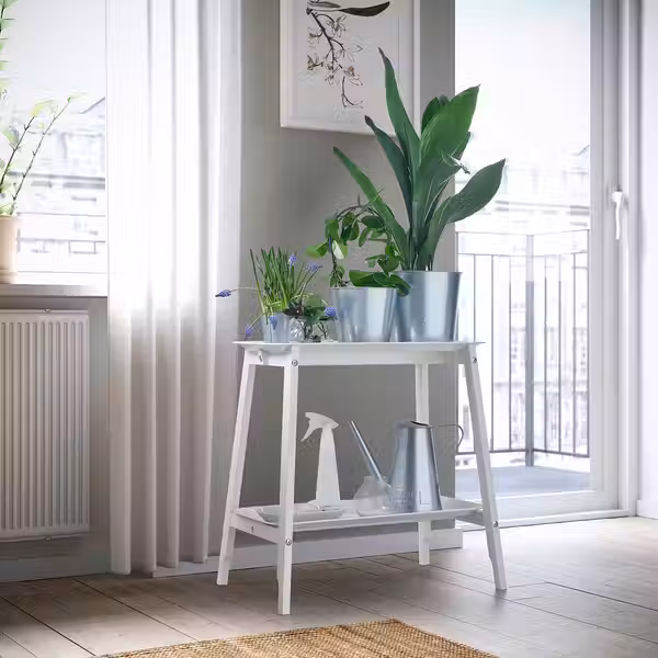 ALPVIDE АЛПВИДЕ Пьедестал для цветов - белый 63 см - фото 2