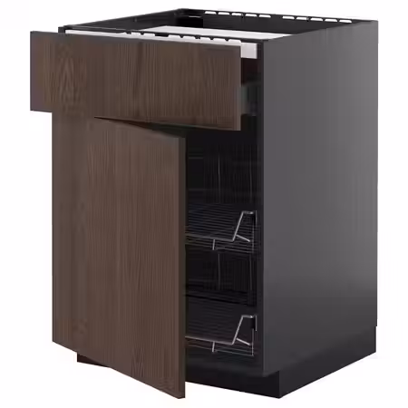 METOD / KNIVSHULT Шкаф д/варочной панели/ящик/2пр крз