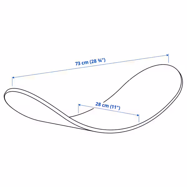 GREJSIMOJS ГРЕЙСИМОЙС Балансировочная доска для детей - дерево - схема-чертеж с размерами