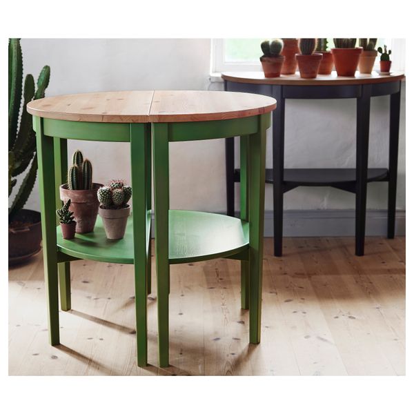 Приоконный стол АРКЕЛЬСТОРП, зеленый (80x40x75 см) - схема-чертеж с размерами